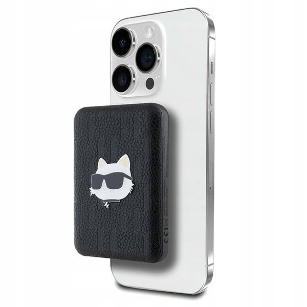 Powerbanka Karl Lagerfeld Choupette Head Pin MagSafe indukčná 5000 mAh 16 W