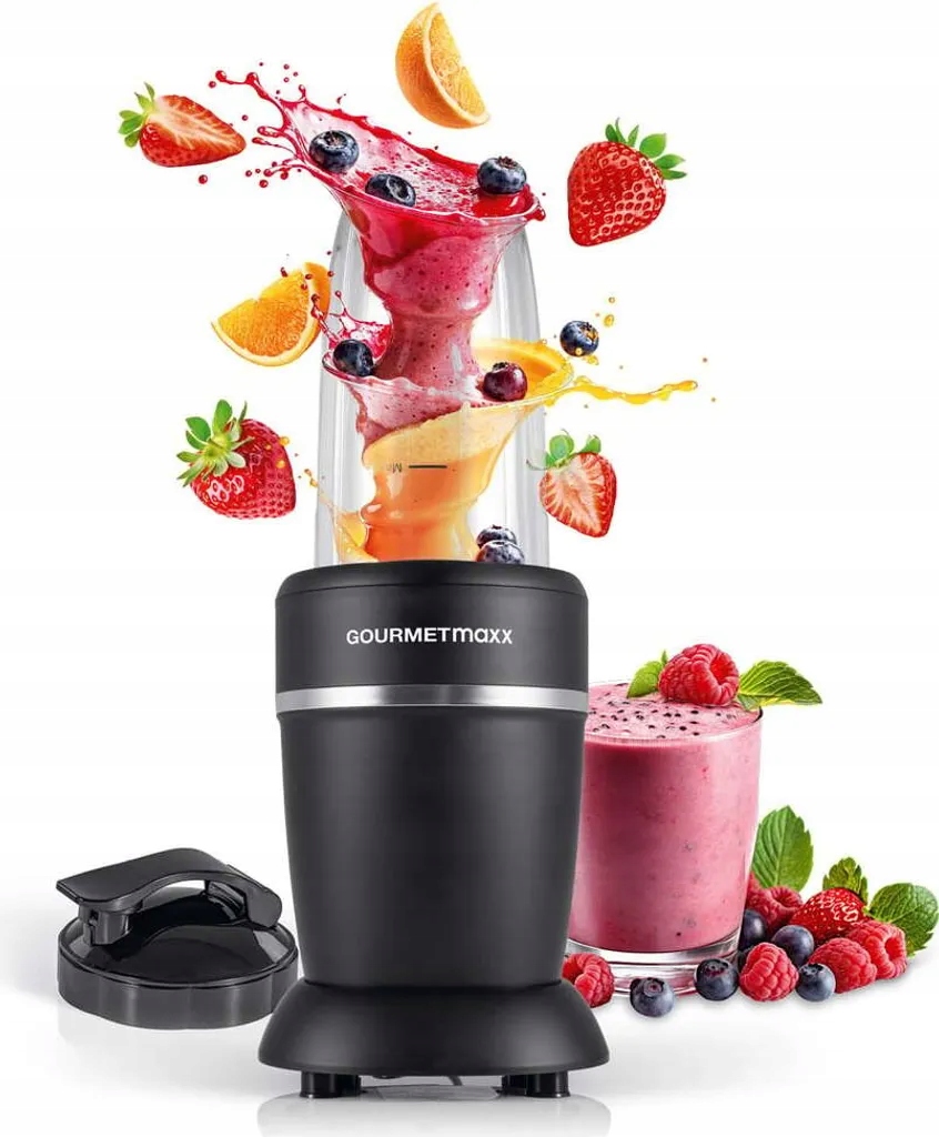 Blender kielichowy Gourmetmaxx czarny matowy