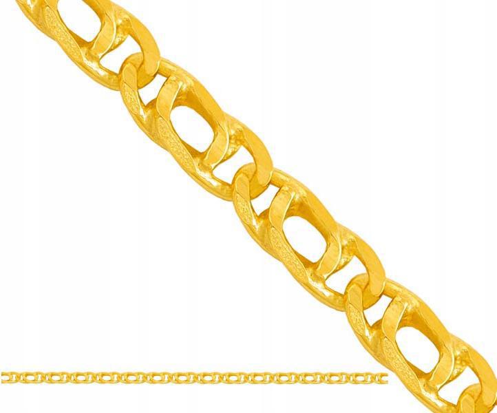 Zlatý řetízek 585, perličková vazba, 50 cm, 9,30 g, ideální jako dárek 14k, módní