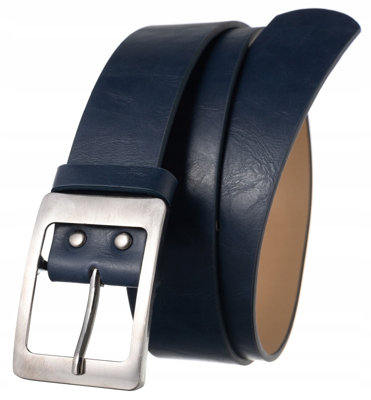 

Niebieski stylowy pasek damski Cavaldi skóra 110cm