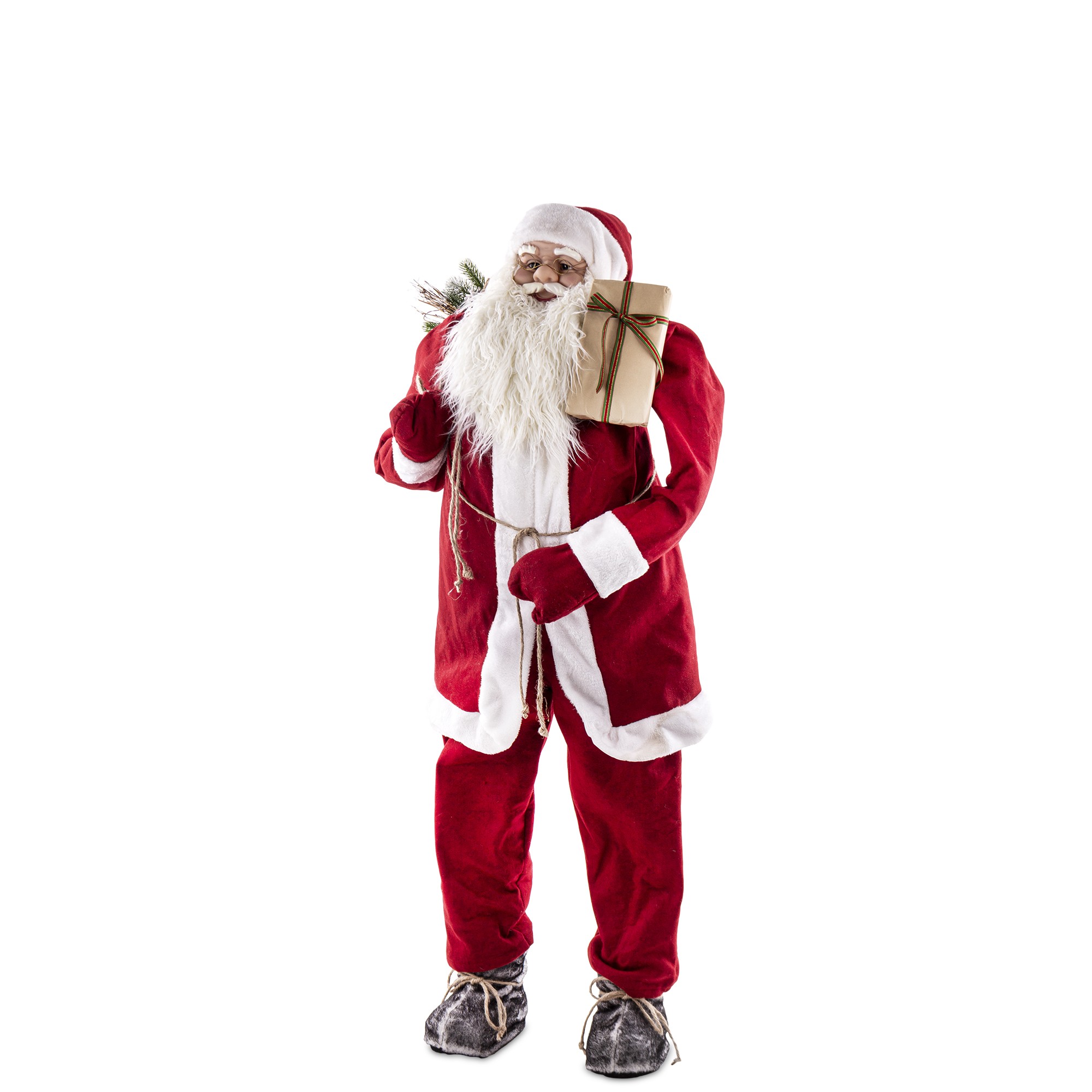 Červený Veľký Svätý Mikuláš Figurka na Sviatky Vianoce Pod stromček