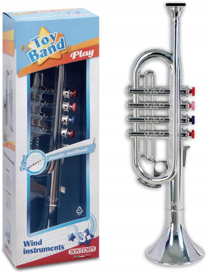 

Bontempi 32 4231 trąbka z 4 kolorowymi przyciskami