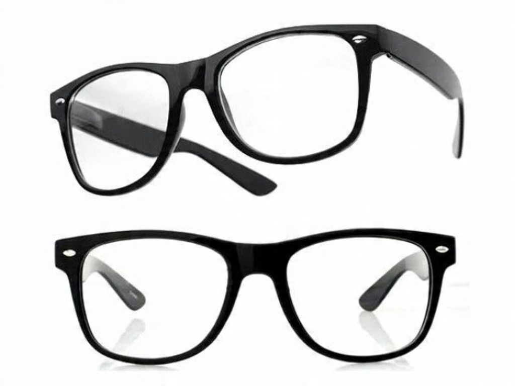 

Okulary kujonki zerówki Japan Style Czarne