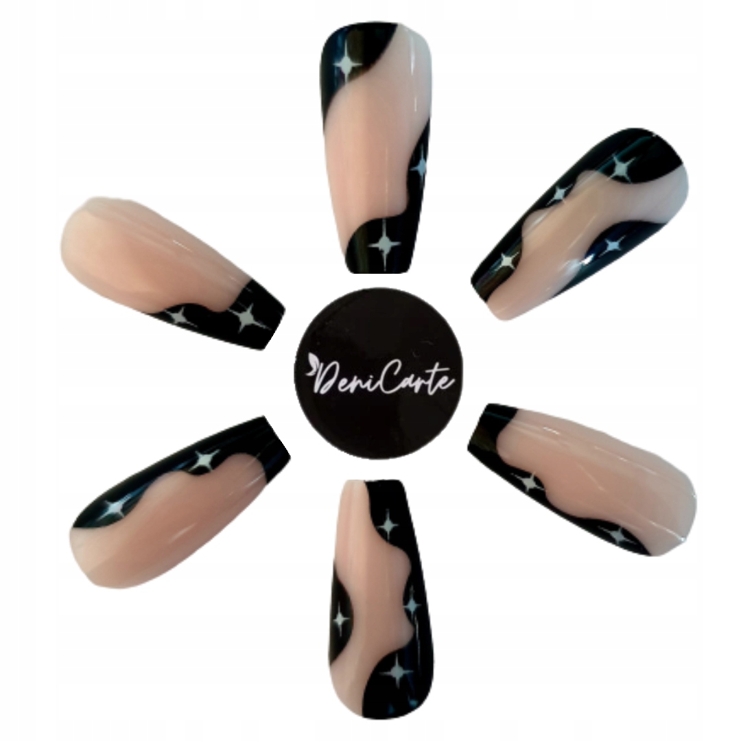 

Paznokcie Sztuczne Tipsy Z Klejem 24SZT