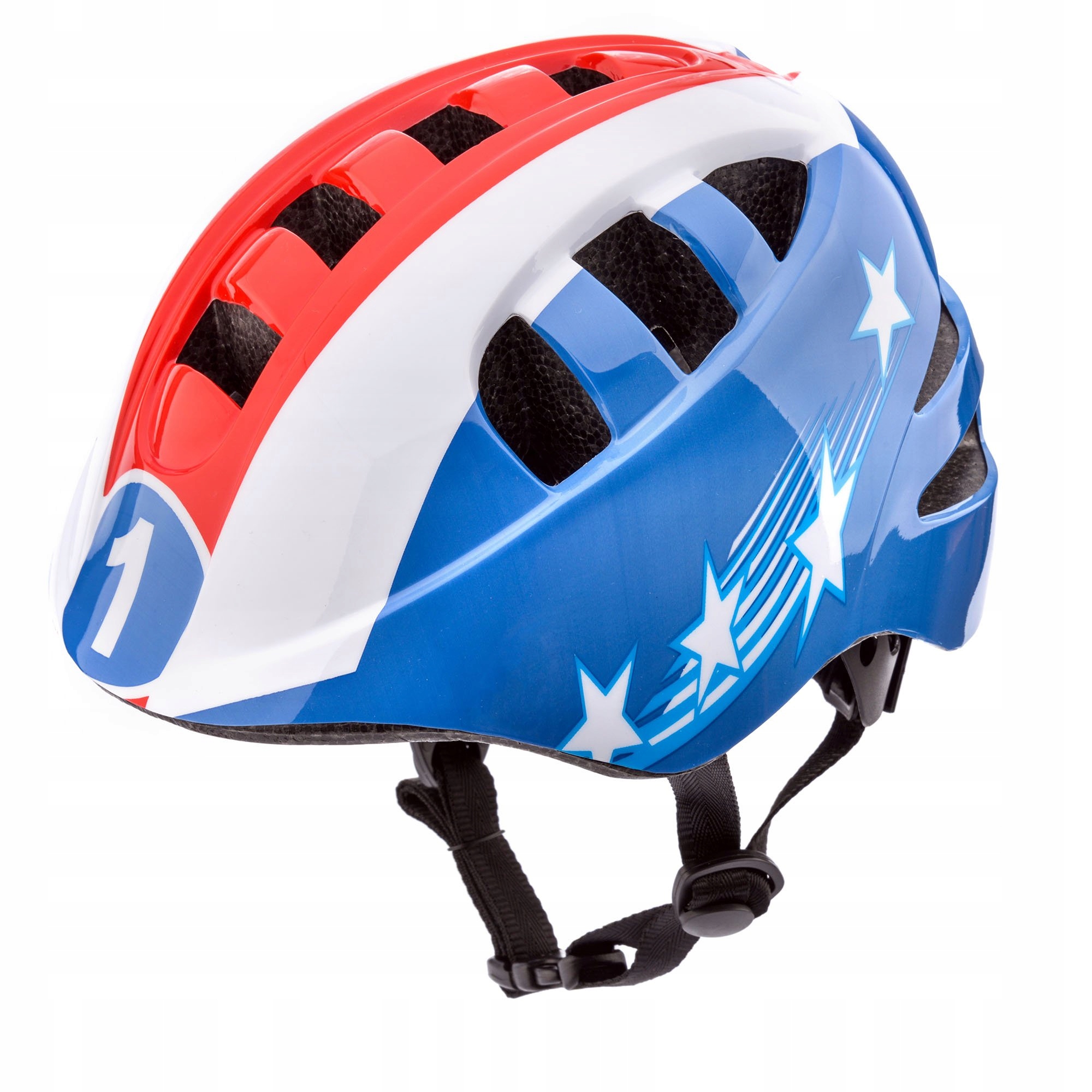Kask typu orzeszek dziecięcy niebieski S 48-52 cm