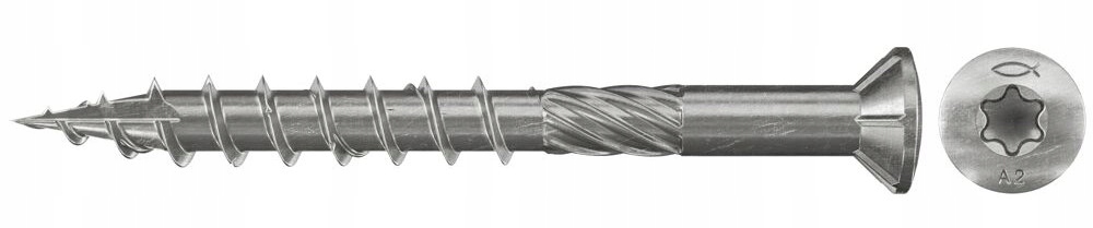 Nerezové skrutky 5,0x60 Fts-st A2P 500ks fischer