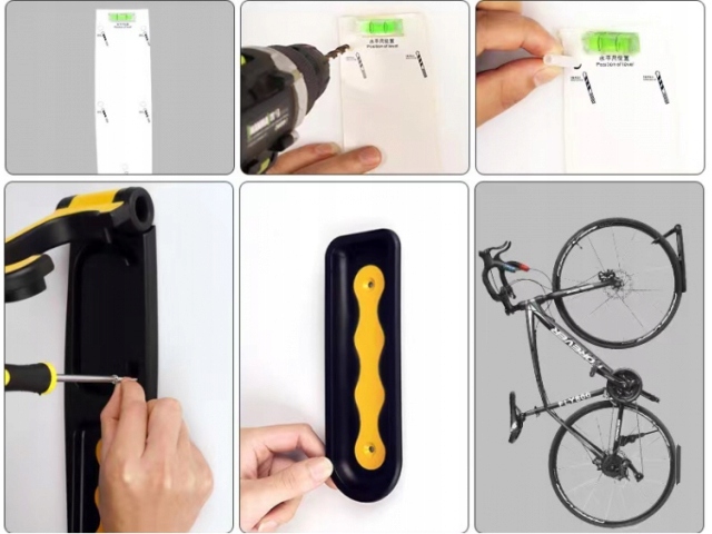 WIESZAK NA ROWER NA ŚCIANĘ UCHWYT HAK ROWEROWY UNIWERSALNY EAN (GTIN) 5905902403247