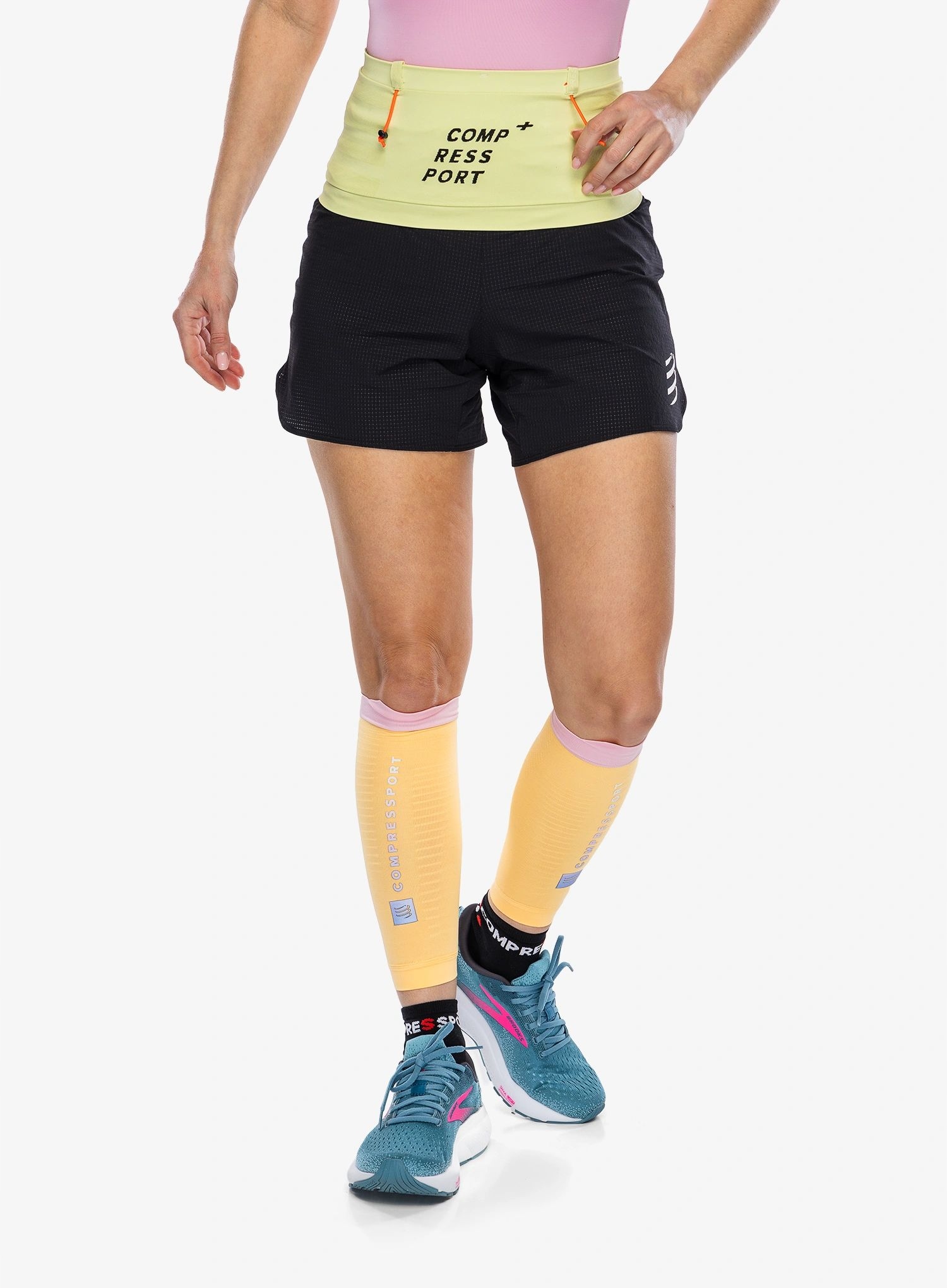 Kompresní nohavice Compressport R2 3.0 impala/roseate S