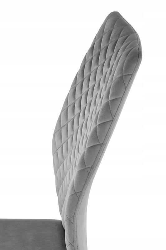 KRZESŁO K444 WELUR SZARY / CZARNA STAL HALMAR Kolor korpusu czarny