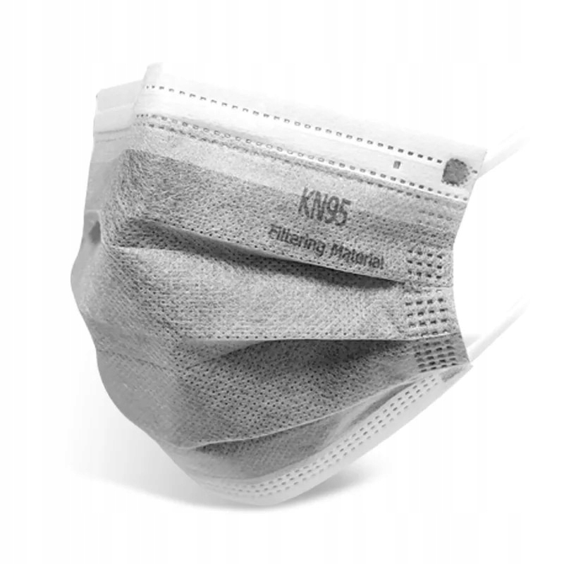 

Maseczka Ochronna Na Twarz KN95 Węglowa Szara