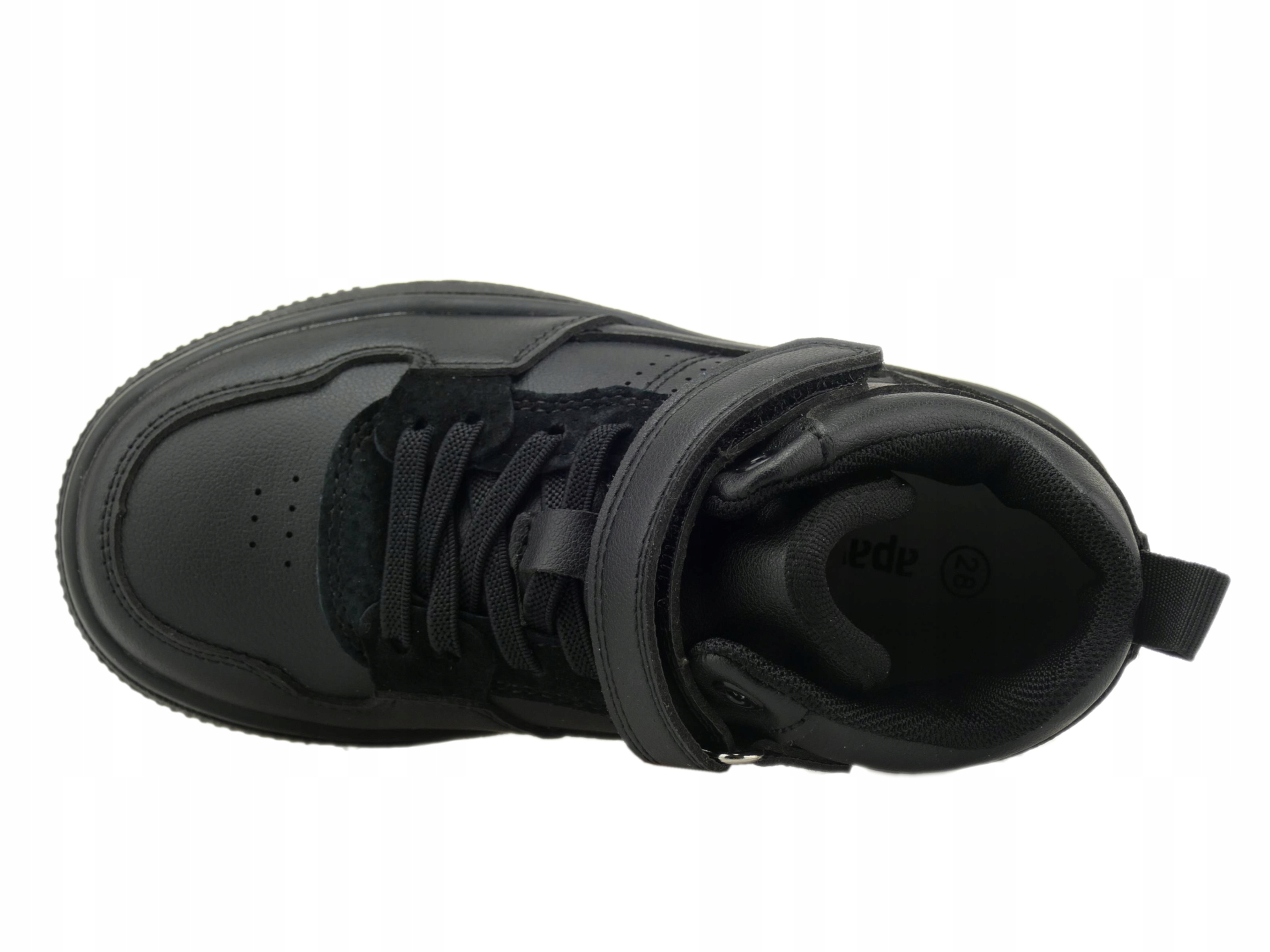 ADIDASY CHŁOPIĘCE WYSOKIE BUTY DZIECIĘCE SPORTOWE WKŁ. SKÓRA LEKKIE R.27 Kolor czarny