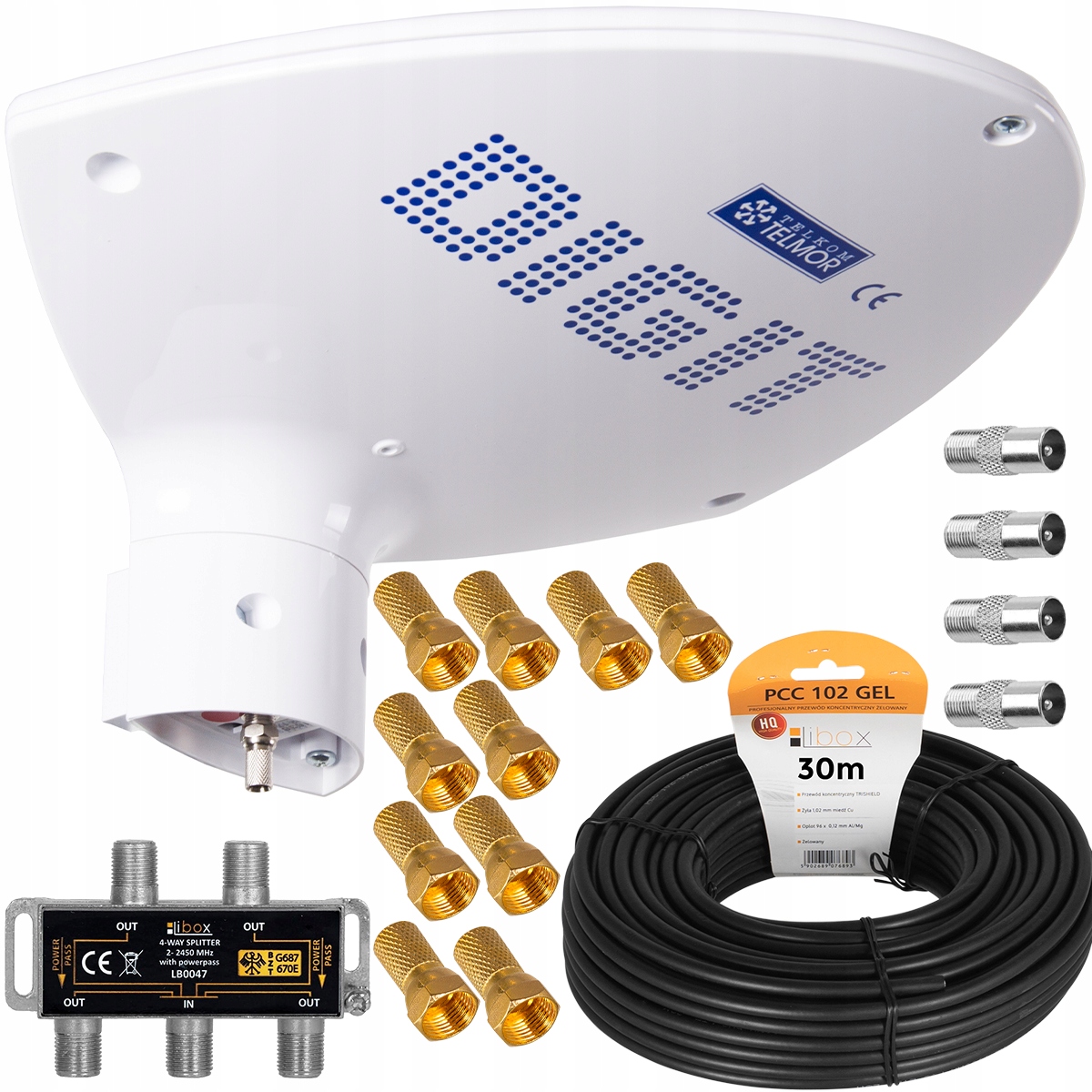 

Zestaw 4TV Antena Telmor Digit Pasywna DVB-T2 4K