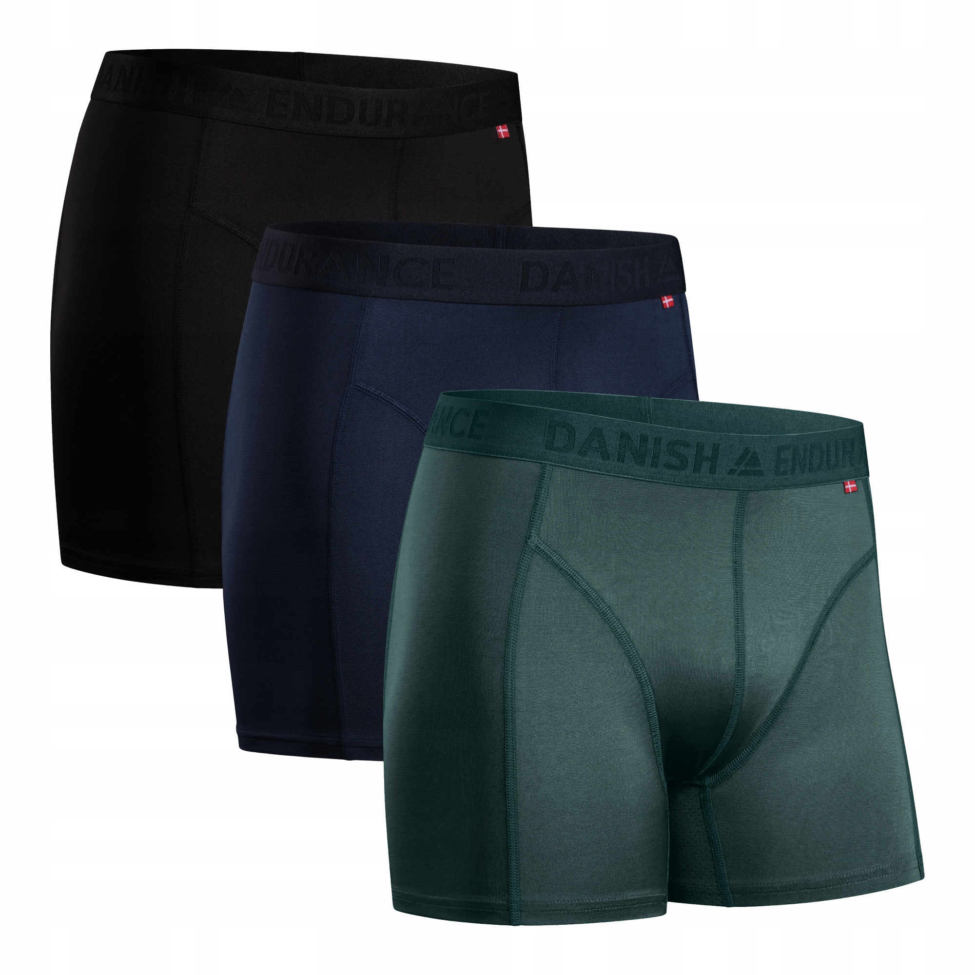 Bokserki Męskie Sportowe Danish Endurance Bielizna Termoaktywna 3-pak M