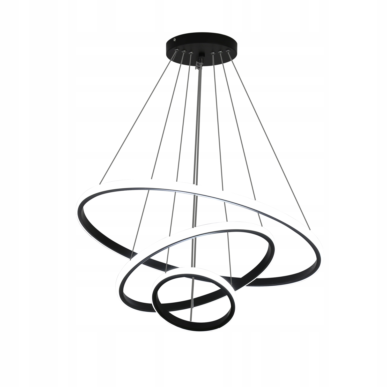 Led-owy Żyrandol 3-PIERŚCIENIOWY Lampa Sufitowa 76W (3 Pierścienie Carne)