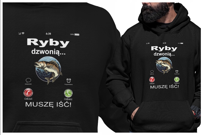 

Bluza na ryby Ryby dzwonią prezent L