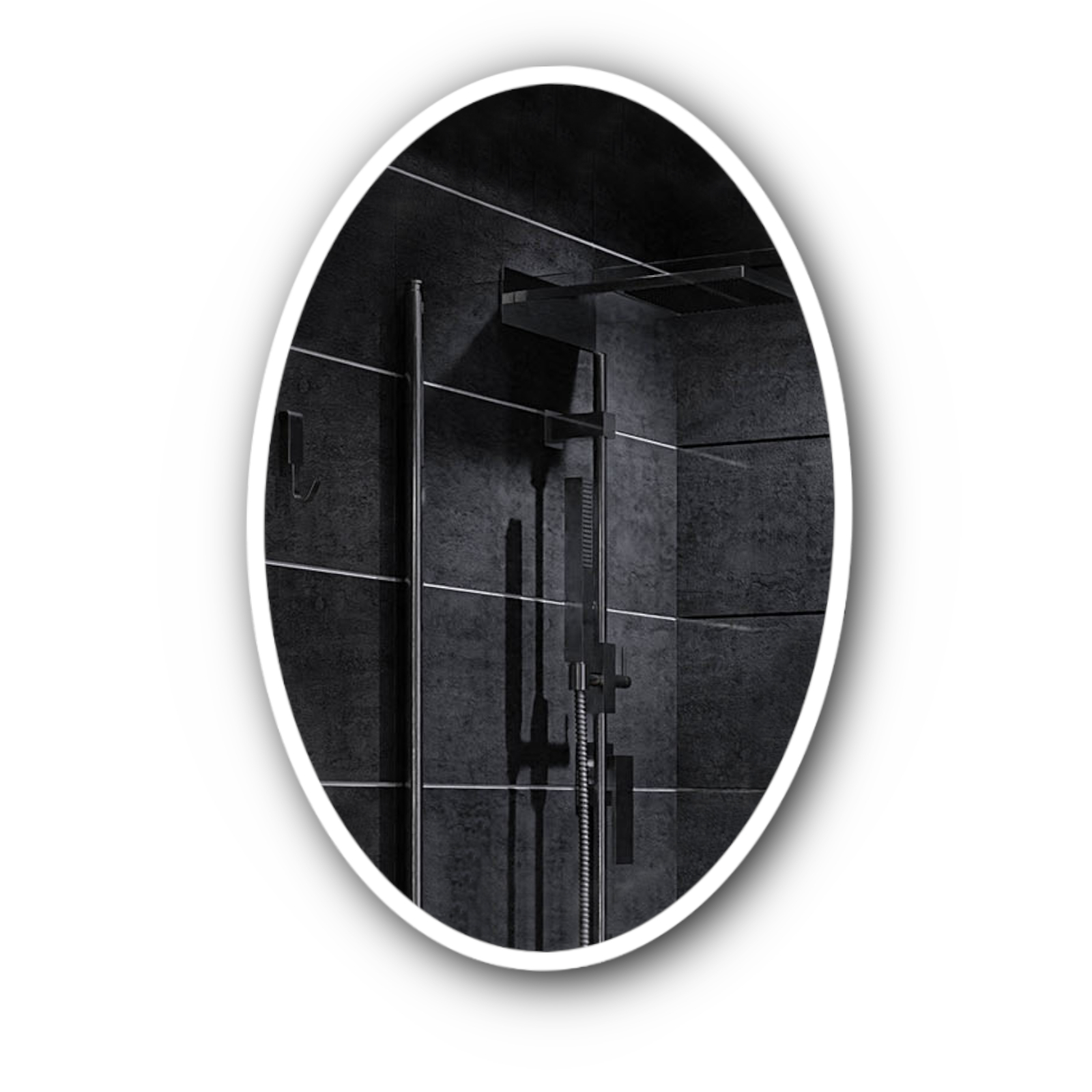 Lustro Owalne Elipsa Podświetlane 60x100cm HAVANA