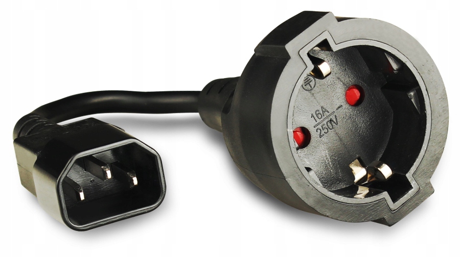 

Adapter Zasilania Ups Wtyk C14 Schuko 230V 10A