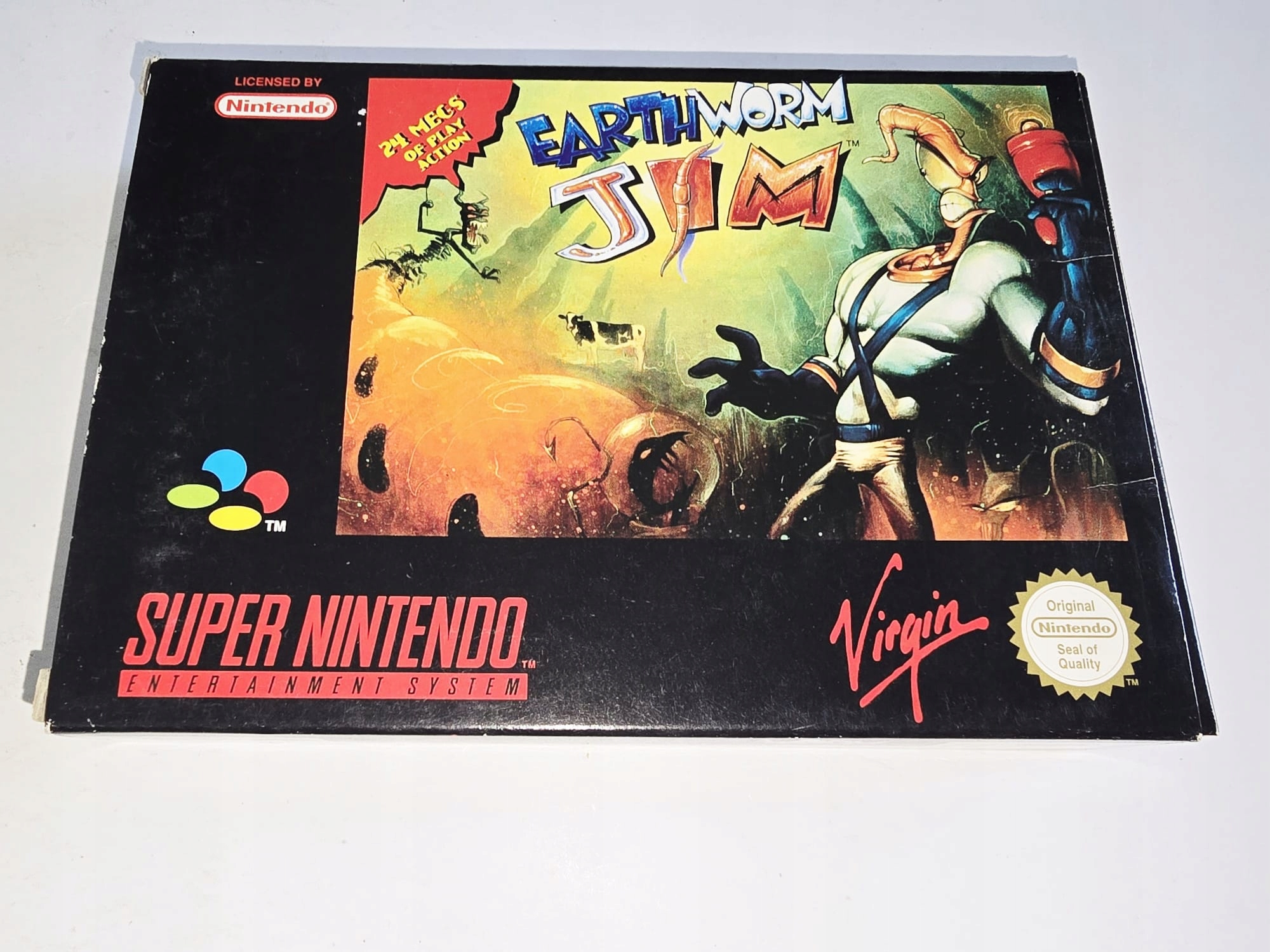EARTHWORM JIM STAN KOLEKCJONERSKI NINTENDO SNES
