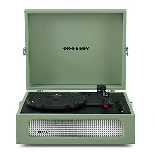 CROSLEY: VOYAGER PORTABLE TURNTABLE (SAGE)- NOW WI
