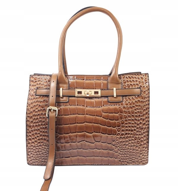 Dámská kabelka s popruhem přes rameno pevná Maria C MC582 hnědá