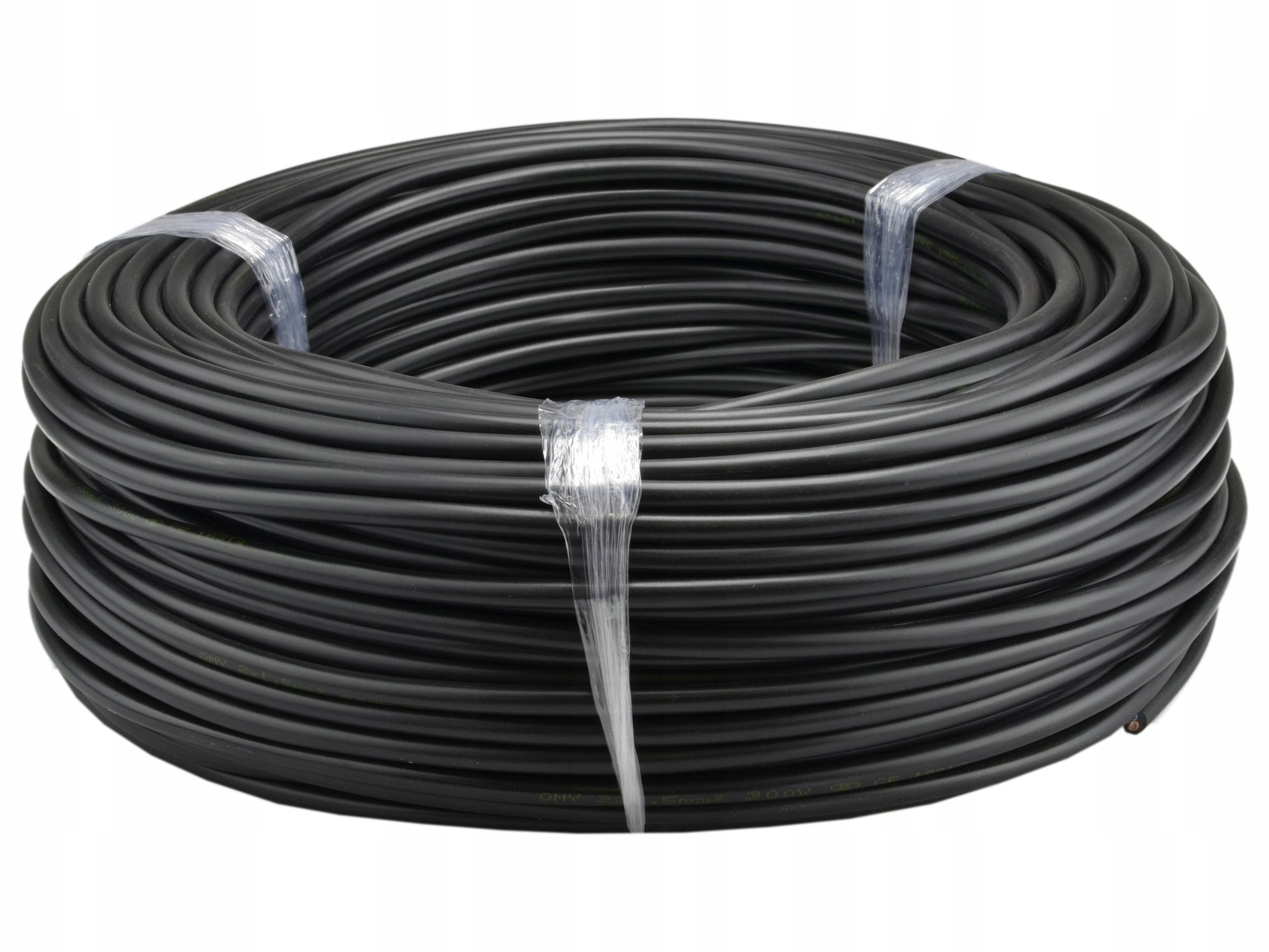 Przewód kabel prądowy linka Omy 3x1,5 czarny 50m