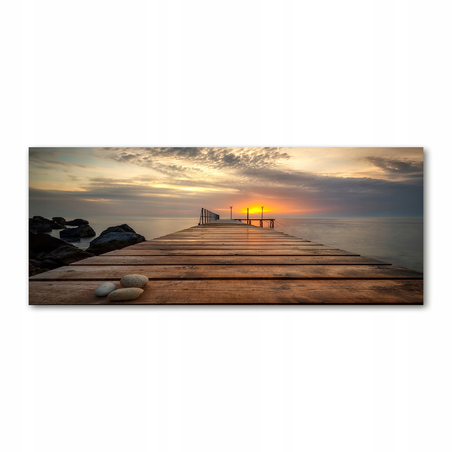 

Foto obraz akryl zdjęcie Drewniane molo 125x50 cm