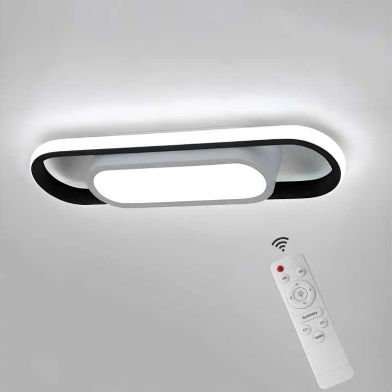 Lampa Sufitowa Biała Wiszaca Led Czarna 27W Nowoczesna 3000K/4500K/6500K