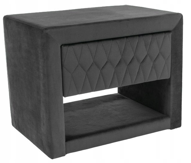 Nočná skrinka Azurro Velvet sivý do spálne