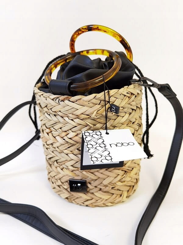 

Nobo torebka koszyk mini beżowa z czarnym