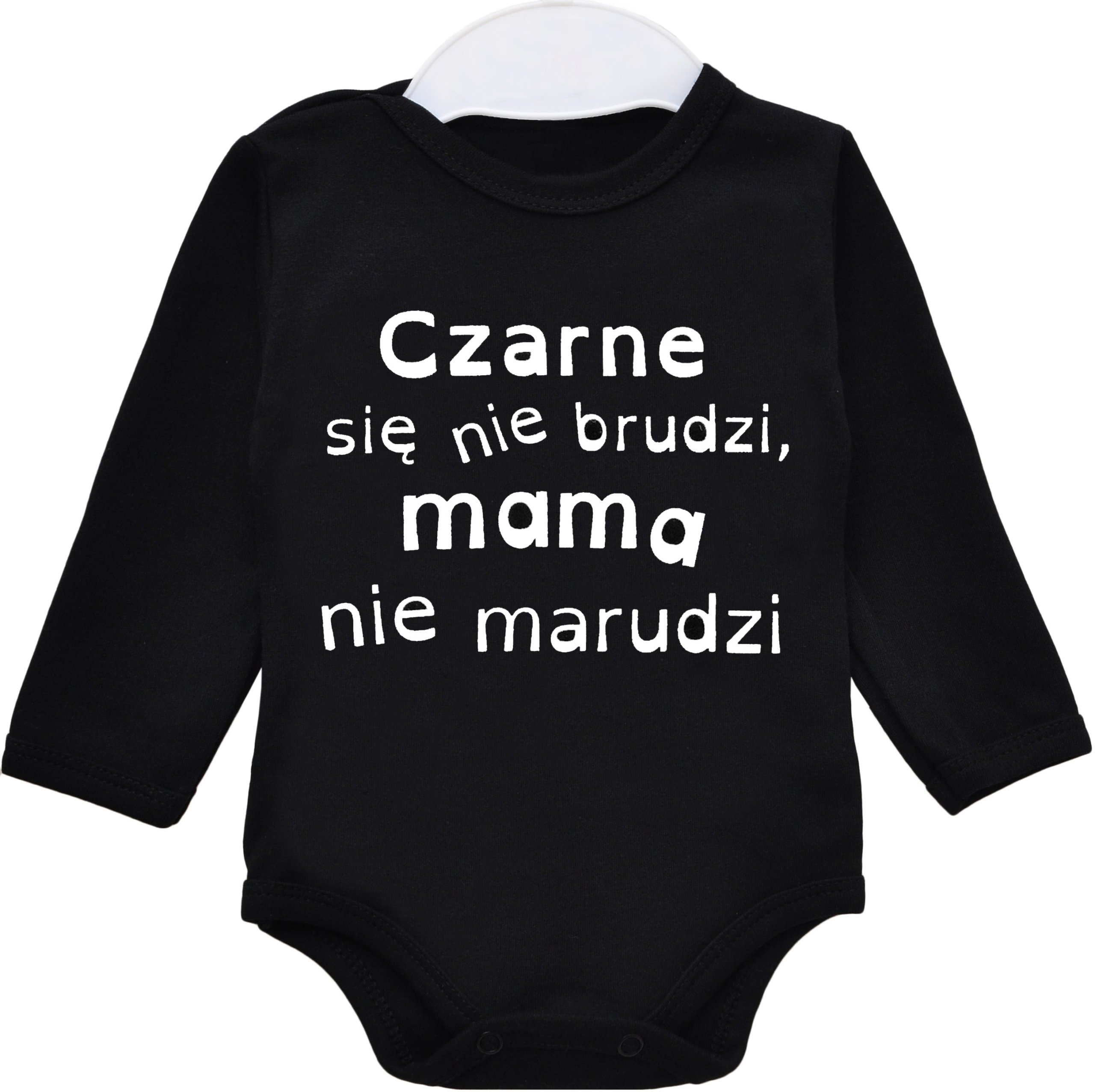 

Body Czarne się nie brudzi mama nie marudzi r. 74