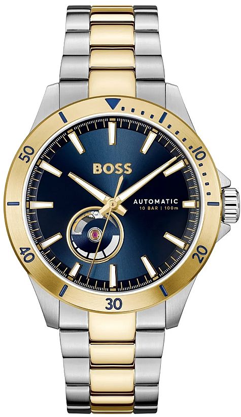 Pánské Hodinky Hugo Boss 1514201 Troper Automatické Open Heart Vodotěsné