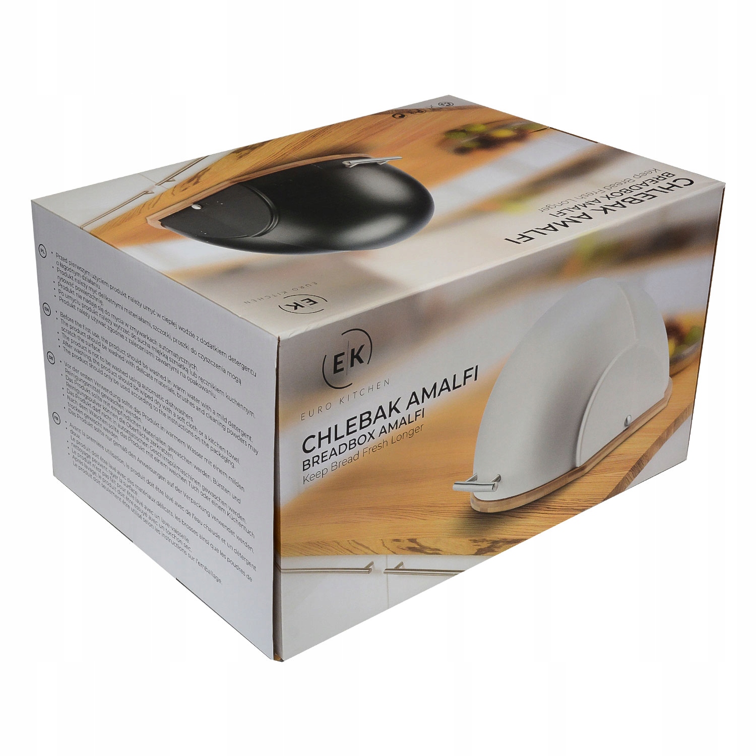 CHLEBAK METALOWY POJEMNIK NA PIECZYWO CHLEB Kolor biały