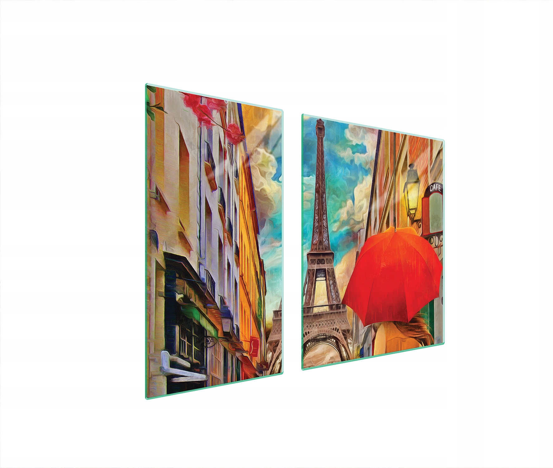 Skleněná Ochranná Deska Na Sporák 90x52 Paříž Tvrzené Sklo