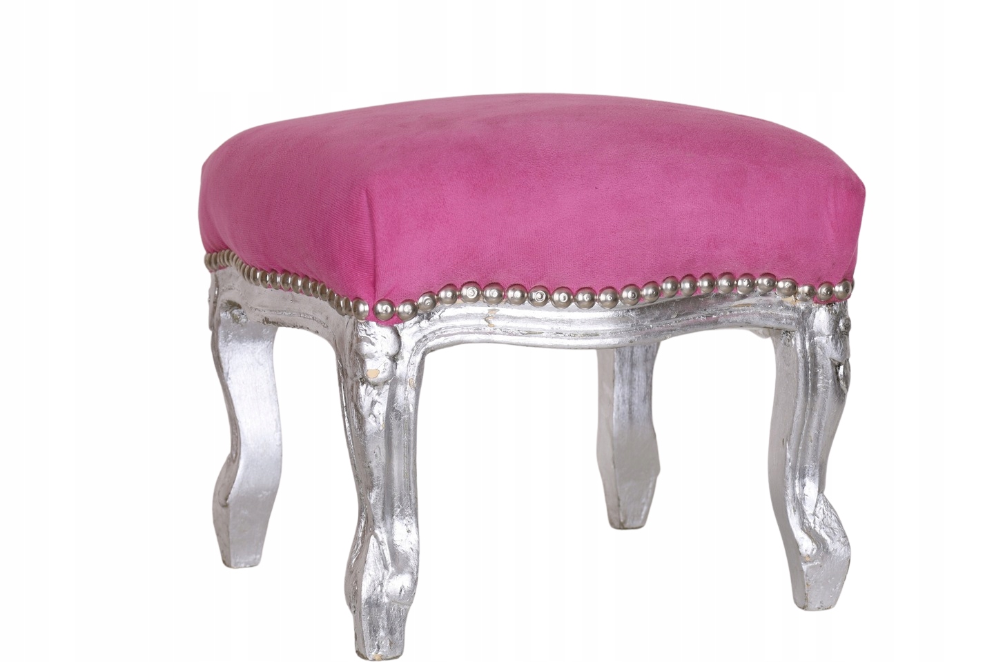 KRZESŁO PINK - SLIVER - PUFKA , PODNÓŻEK MEBELEK