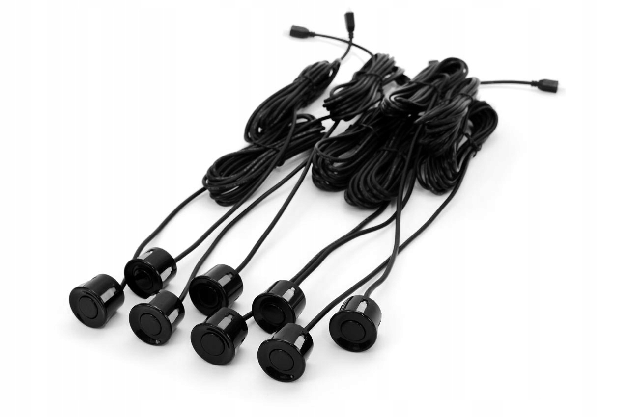 PARKTRONIC ZESTAW CZUJNIKÓW PARKOWANIA PRZÓD+TYŁ 8 SENSORÓW CZARNE 12V 22MM Typ sensora ultradźwiękowy