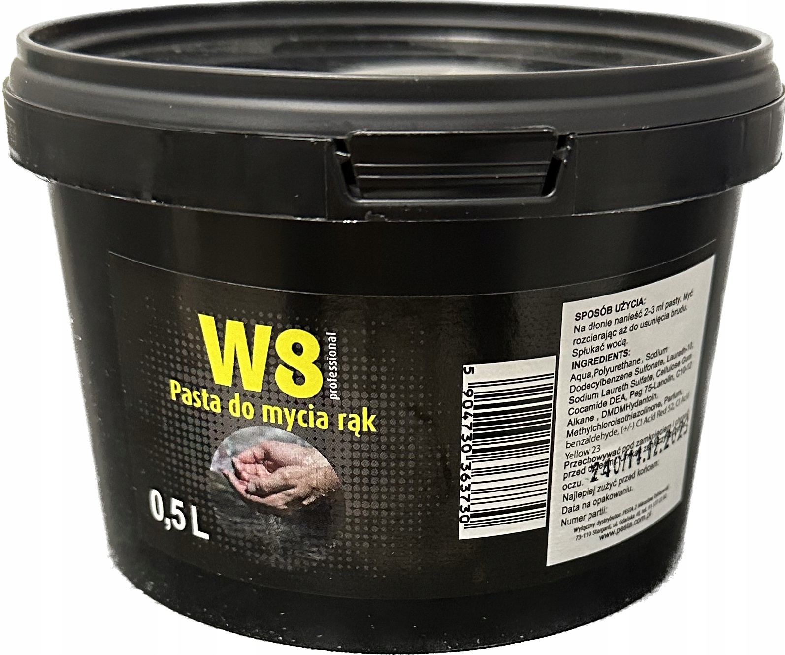 

W8 Pasta Bhp Do Rąk 0,5L. Różowa