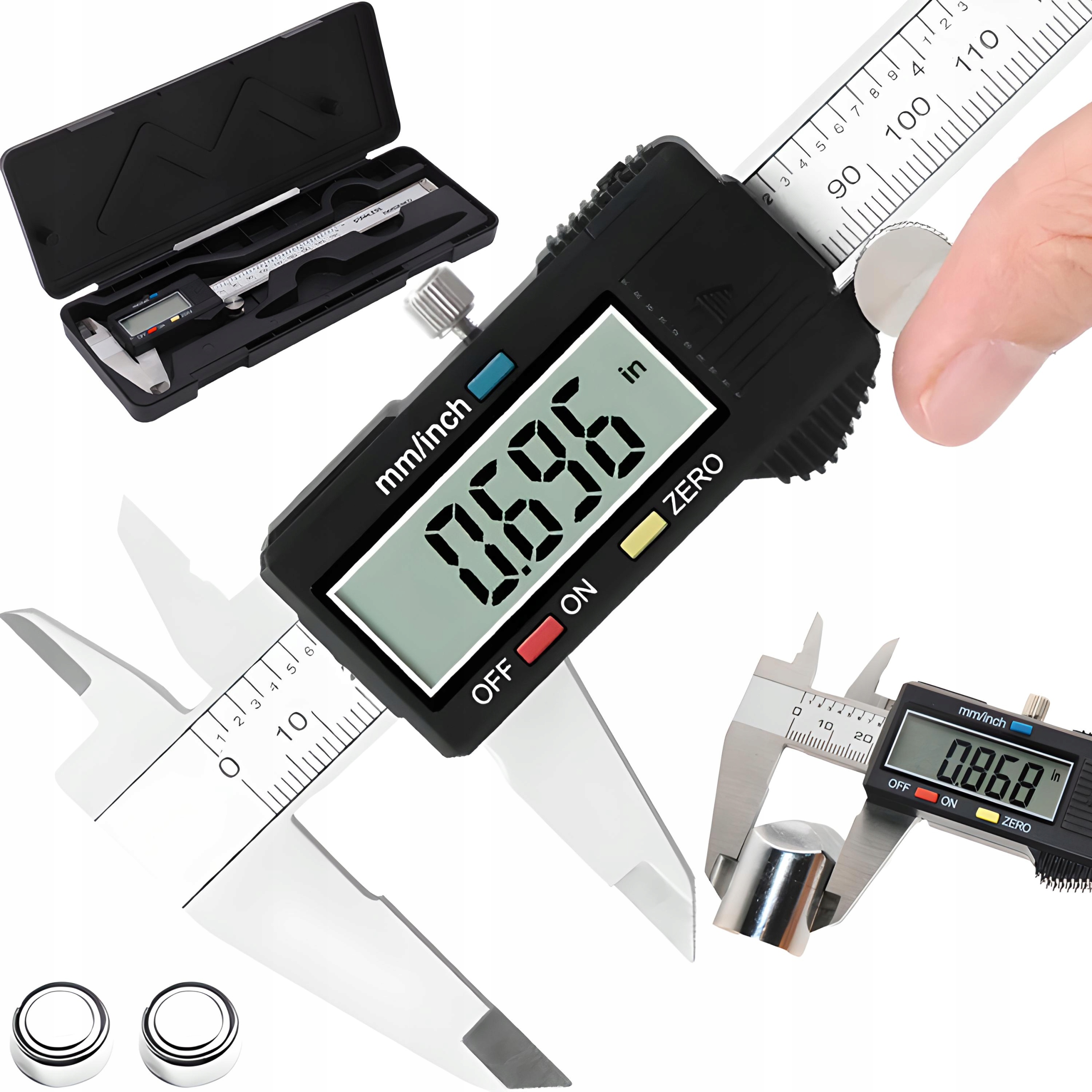 

Suwmiarka Metalowa Cyfrowa LCD 150mm Elektroniczna