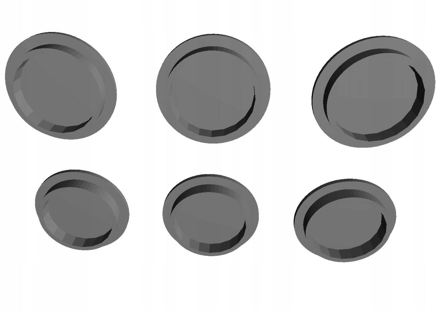 

6szt Zaślepka czujnika parkowania 18-22mm Uniwers.
