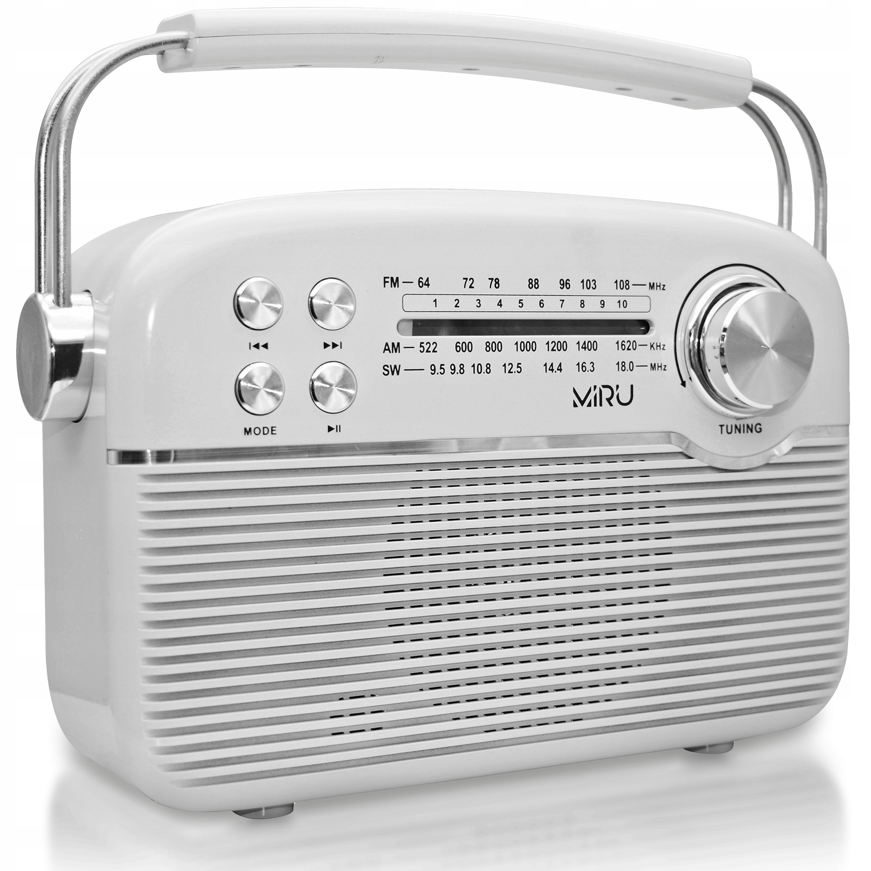 

Radio Kuchenne Retro Przenośne Sieciowo-bateryjne