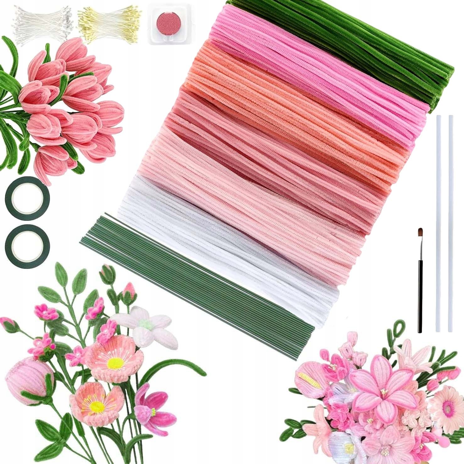 Kreativní Drátky Floristické Vytěráky Na Květiny Sada 540KS Příslušenství