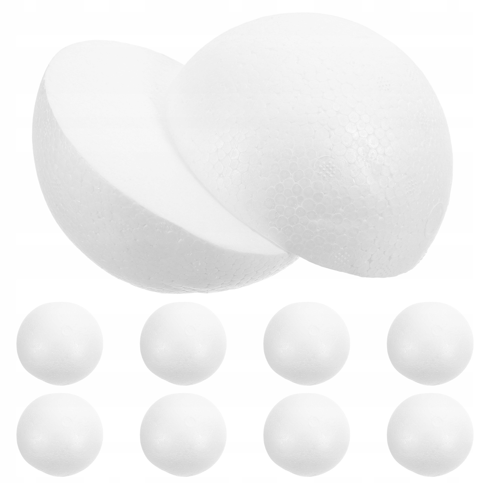 10Pcs Lightweight Foam Hemisphere Models for Party Crafts