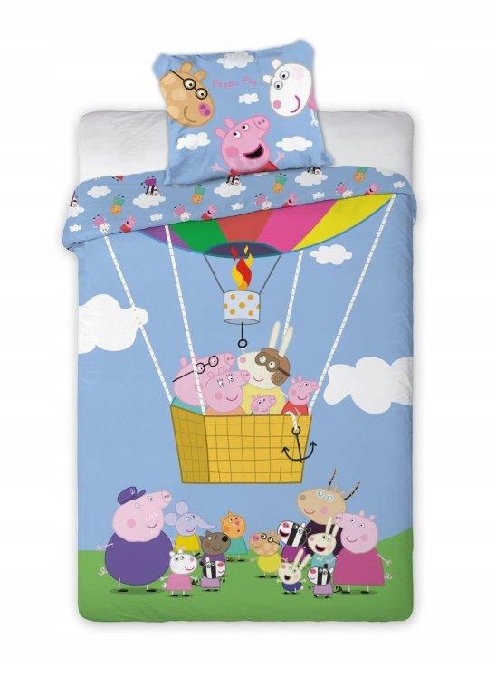 

160x200 Pościel Świnka Pepa Peppa Balon 01