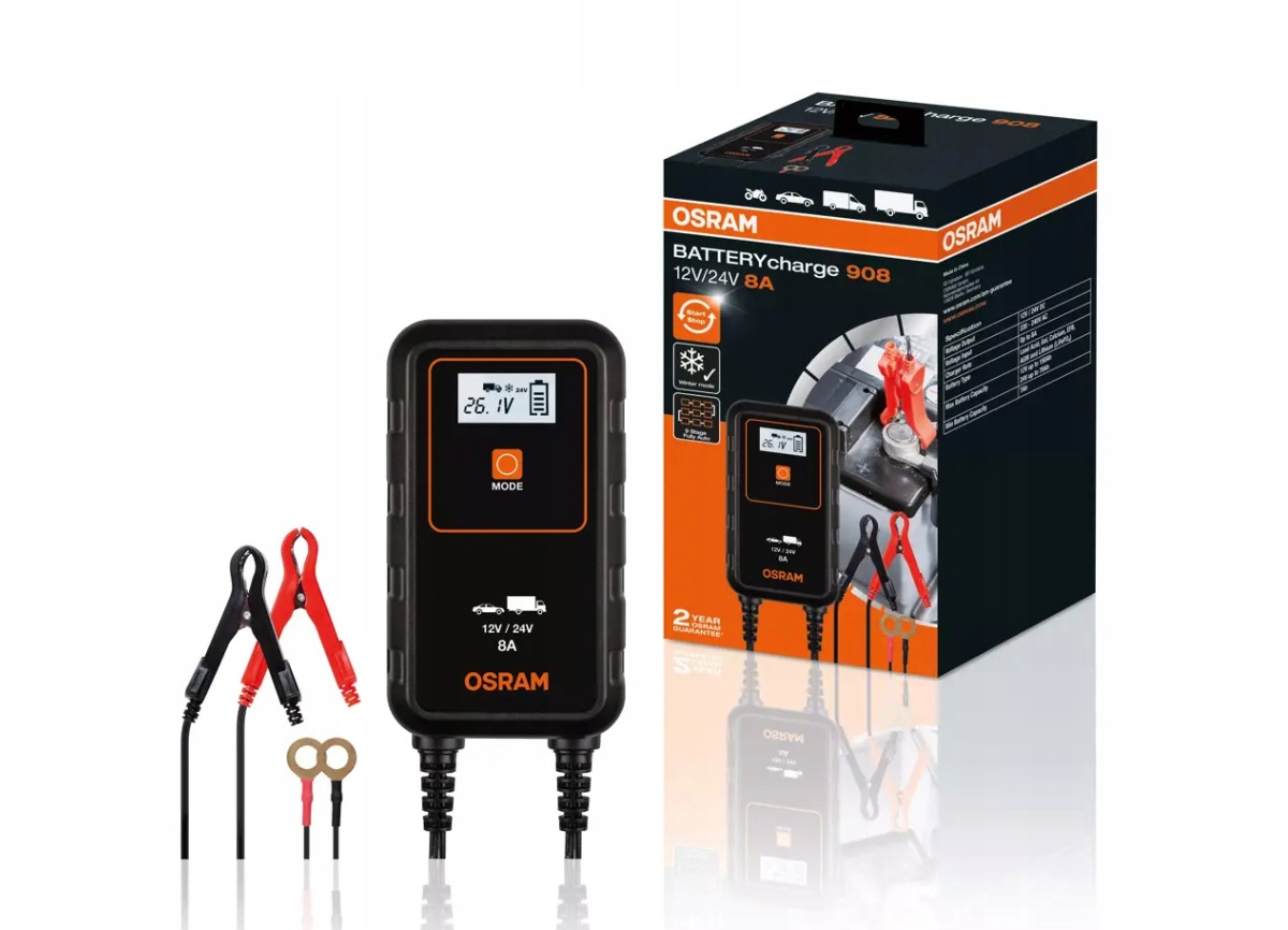 Osram BATTERYcharge nabíjačka autobatérií pre 6V a 12V vozidlá, typ 908