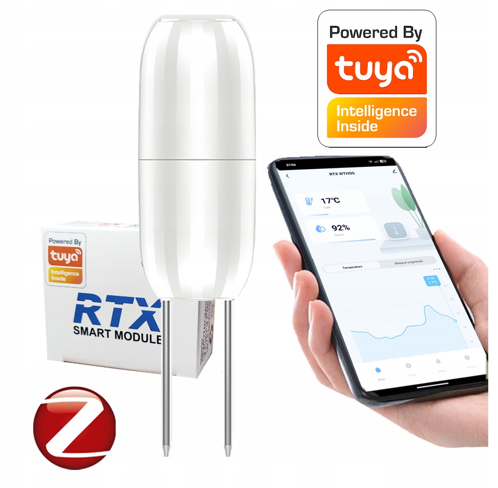 Venkovní bezdrátový snímač vlhkosti a teploty půdy Tuya Zigbee