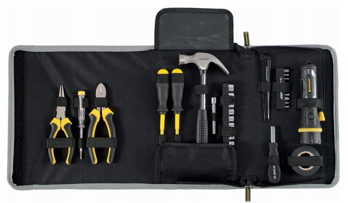 Sada nářadí s 31 díly a taškou pouzdro Dunlop