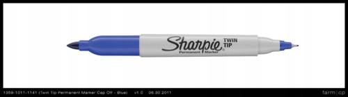 Markery permanentne Sharpie Twin Tip 8 kolorów Marka Sharpie