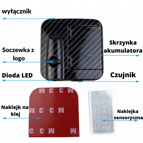 VW LED LOGO PROJEKTOR DO DRZWI AUTA BEZPRZEWODOWY HOLOGRAM ŚWIATŁO 2 SZT Marka inna