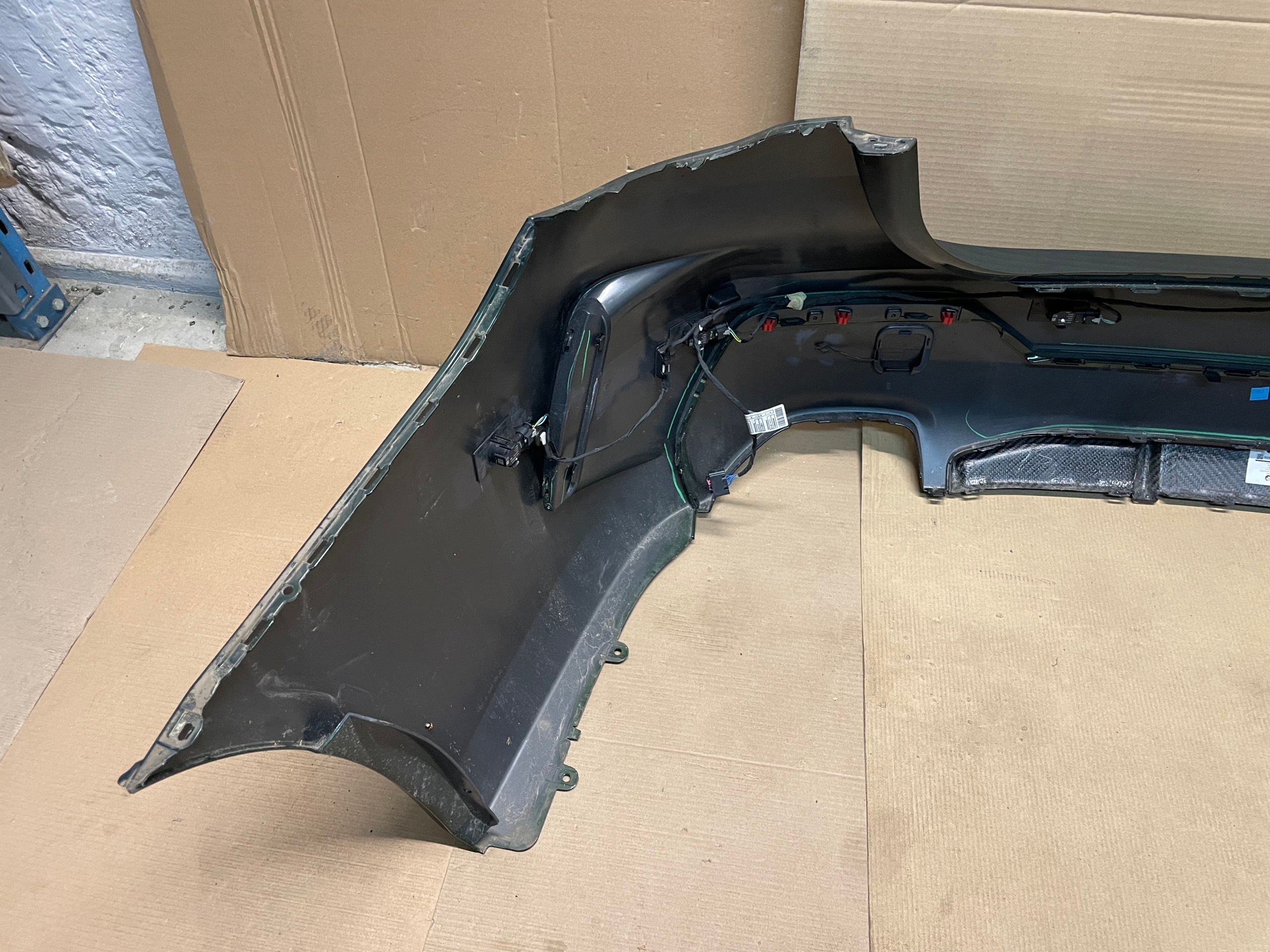 bumper rear part 6 X PDC + CARBON complete BMW 4 G22 G23 M440iX C4E IDEAL