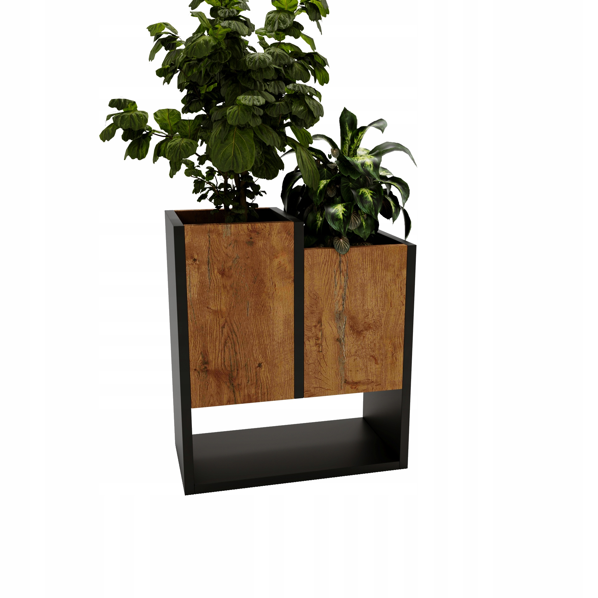 Květináč Karo D stojící květiny dům loft květináč retro lancelot