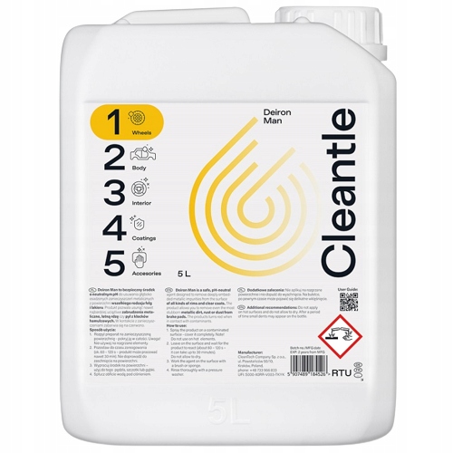 CLEANTLE DEIRON MAN Deironizer кровавый обод 5L